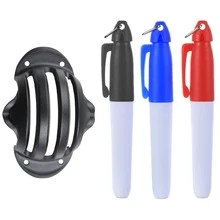 (4 Món) Phụ kiện chơi golf, Dụng cụ kẻ vạch sân golf, Dụng cụ kẻ vạch ngắm bóng golf, Thanh đánh dấu căn chỉnh, Dụng cụ đánh dấu bóng golf và Bút kẻ vạch. - Nhiều màu - Xem 6