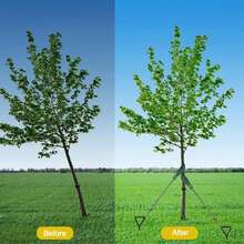 3/5Pcs Tree Support Straps, Premium Tree Support Straps For Supporting Newly Planted Trees, Leaning Trees And Wind Protection - Multicolor - View 11