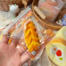 1个最新潮流捏捏乐玩具，逼真迷你面包、巧克力泡芙、松饼、吐司吊坠，完美礼物 - 生日礼物、理想礼物、惊喜礼物、节日礼物、季节性礼物、万圣节礼物、圣诞节礼物、游戏玩家礼物、礼品 - 彩色 - 查看 9