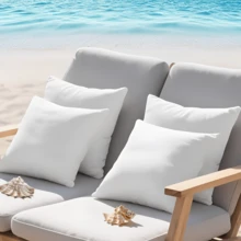High Grade Fluffy Throw Pillow Inserts, Ultra Soft Square Pillow Inserts, Premium Hypoallergenic Cushion For Home Decor - White - View 8