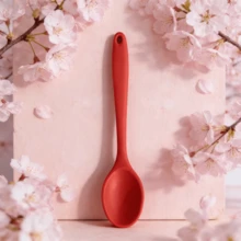[2/4/6pcs] Premium Silicone Basting Brush, 8-Inch Heat Resistant Kitchen Tool, Non-Stick Cooking Spoon For Grilling Baking, Dishwasher (Red) - Red - View 9