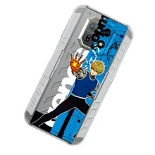 Funda Compatible con Ulefoné 1One Ponch Men Genos Cíborg Démonio Heroe Clase-S Discípulo Saitana Anime Protector Carcasa Anticaídas a Prueba De Golpes TPU. - transparente - Ver 1