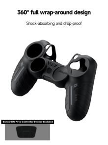 Funda protectora de silicona para control de PlayStation4, diseño de telaraña de estilo esports, incluye tapa para palanca, antideslizante, antisuor, de goma suave, ajuste perfecto para controlador /Slim/Pro, accesorios de juego para jugadores, antideslizante, antisuor, antipolvo, anti-arañazos, mejora el agarre, mejora la experiencia de juego, regalo romántico para el Día de San Valentín/Primavera - Multicolor - Ver 9