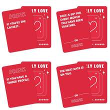 Couple's Interactive Game Cards, Truth Or Dare Game Cards, Fun Couple's Conversation, Create Warm Interactions, Perfect Gift For Valentine's Day And Christmas - FULLY LOVE (Red) - View 4