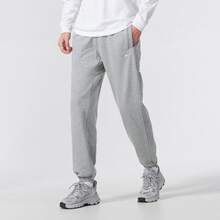 Nike Dri-Fit Standard Issue 鬆緊繫帶長款休閒百搭舒適針織運動褲 男款 灰色 - 灰色 - 查看 5