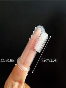 50支装狗狗指套牙刷，用于清洁狗狗牙齿，也可用于猫咪、幼犬等宠物牙齿护理 - 查看 3