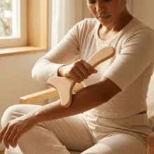 SilvaLex Wooden Massage Tool, Full Body Massager, Hand Massager, Leg Massager, Shoulder Massager, Neck Massager, Face Massager, Back Massager, Waist Massager, Full Body Muscle Massage, Multi-Functional Massage Tool For Different Body Parts, Body Relaxation Tool - Apricot - View 8