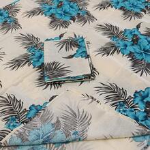 SINGLE BEDSPREADER IN SIMPLE PRINTED FABRIC AND ITEMS FOR DAILY USE - COLOR 08 - View 2