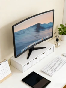 Hộp đựng đồ để bàn 1 chiếc có 4 ngăn kéo, nhiều lựa chọn, chất liệu nhựa nhẹ và bền, tiết kiệm không gian, đa chức năng. Thích hợp để sắp xếp và cất giữ văn phòng phẩm, đồ dùng văn phòng, mỹ phẩm, vật dụng nhỏ, tuyệt vời cho ký túc xá, bàn trang điểm phòng ngủ, bàn làm việc văn phòng và nhiều nơi khác. - trắng - Xem 5