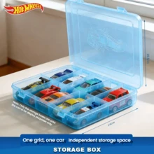 Hot Wheels Hotwheels Diecast Mini Car Models, 10-Car Storage Box Display Case, Dust-Proof Organizer - Multicolor - View 5