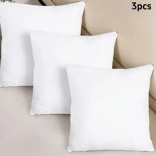 High Grade Fluffy Throw Pillow Inserts, Ultra Soft Square Pillow Inserts, Premium Hypoallergenic Cushion For Home Decor - White - View 20