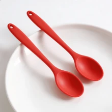 [2/4/6pcs] Premium Silicone Basting Brush, 8-Inch Heat Resistant Kitchen Tool, Non-Stick Cooking Spoon For Grilling Baking, Dishwasher (Red) - Red - View 10