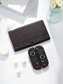 极简红色樱桃心形设计 Switch 保护套/收纳包，适用于 Switch2 (2025)/Switch OLED/Switch NS/Switch Lite，新款第二代 Switch 游戏配件保护套，加长电池版游戏机配件保护套，送给 Switch 玩家的最佳礼物 - 彩色 - 查看 13