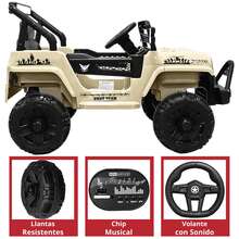 Joykoo Camioneta Montable Electrica para Niños Control Remoto 12v - Arena - Ver 4