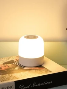 1pc Bedside Lamp, 7 Adjustable Night Light Colors, Eye-Caring Lamp For Teenagers, Touch Control, USB Powered Portable Night Light, Bedroom/Living Room/Office Lamp - Multicolor - View 5