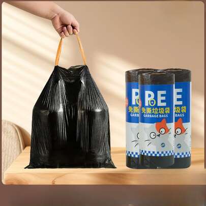 Bathroom Trash Bags, 50 Pieces Per Roll, Pink Small Trash Bags, Strong And Thin Material, Disposable Trash Bags Suitable For Office And Home Trash Cans, 50 Pieces Per Roll