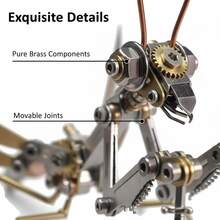3D Metal Puzzle Mechanical Praying Mantis Steampunk Precision Handmade Assembly Model Adult Stress Relief DIY Toy Metal Material Desktop Decoration Collectible Creative Gift - Multicolor - View 7