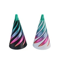 3 Packs Impossible Cone,3D Printed Spiral Cone Fidget Toy, Impossible Pyramid Passthrough Sculpture, Mini Vortex Illusion Fidget For Anxiety Relief, Holiday Gifts, Birthday Gifts, Easter Gift - Multicolor - View 21