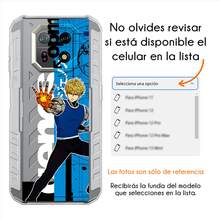 Funda Compatible con Ulefoné 1One Ponch Men Genos Cíborg Démonio Heroe Clase-S Discípulo Saitana Anime Protector Carcasa Anticaídas a Prueba De Golpes TPU. - transparente - Ver 4