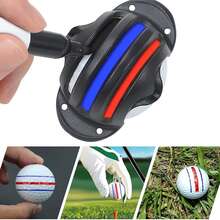 (4 Món) Phụ kiện chơi golf, Dụng cụ kẻ vạch sân golf, Dụng cụ kẻ vạch ngắm bóng golf, Thanh đánh dấu căn chỉnh, Dụng cụ đánh dấu bóng golf và Bút kẻ vạch. - Nhiều màu - Xem 4