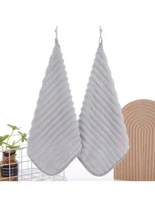 Bộ 5 khăn mềm cao cấp - Khăn tay siêu thấm hút, nhanh khô - Đa năng 11.8*11.8 inch, dùng trong nhà tắm và sinh hoạt hàng ngày - Vật dụng thiết yếu cho gia đình, không bị rụng lông, có móc treo, thích hợp cho ngoài trời, nhà bếp và du lịch - Nhiều màu - Xem 19