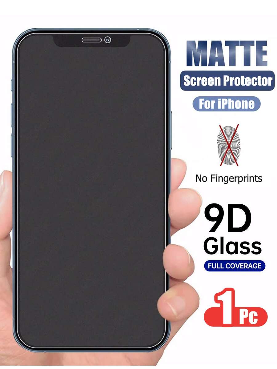 XINHONGYU Stoßfeste matte Handybildschirmschutzfolie 16 Pro Max matte Glasschutzfolie, blendfreie, abriebfeste, hochauflösende, kratzfeste Schutzfolie aus gehärtetem Glas, kompatibel mit Handyhüllen, einfache Anbringung ohne Blasen, essentieller Bildschirmschutz für den täglichen Gebrauch im Büro, Zuhause und andere Szenarien, wasserdicht, stoßfest, sturzfest, kratzfest, Vollflächenabdeckung, Frühlingsgeschenk - 1 Stück - Übersicht 1