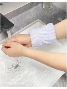 2pcs Sweat Absorbing Wristbands, Moisture Wicking Cuff Protectors, Washable Sports Sweatbands - Multicolor - View 2
