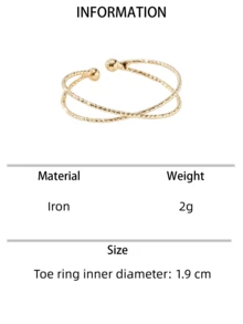 1pc Versatile Geometric Cross Design Anklet, Suitable For Daily Wear And Beach Vacation - Cross-shaped Anklet - View 8
