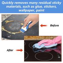 A Set Of 11 Stainless Steel Blade Ceramic Stove Scrapers, Suitable For Cleaning Electromagnetic Stove Surfaces And Ceramic Surfaces, Plastic Stove Surfaces, Glass Cleaning Tools, Multifunctional Light Removal Scrapers, Double Headed Light Removal Small Scrapers, Easy To Use And Clean - A - View 6