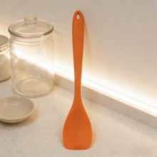 [2/4 件装]硅胶刮刀勺套装，耐热橡胶刮刀，无缝不粘柔性刮刀，适用于烘焙/烹饪搅拌，可放入洗碗机清洗的厨房用具（红色/粉色/橙色/蓝色） - 紅色 - 查看 10