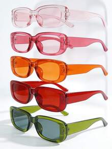Juego de gafas de mujer multicolor, adecuado para uso diario - Multicolor - Ver 3