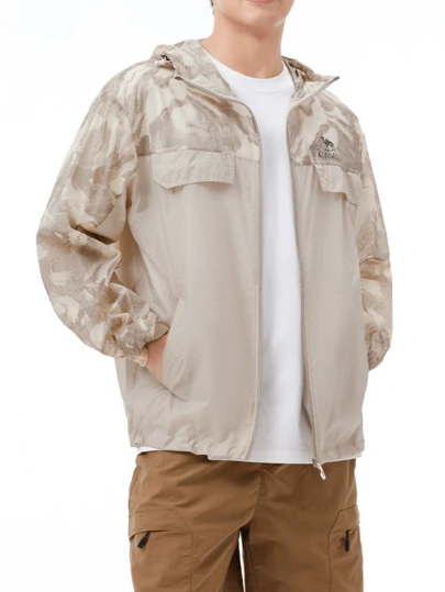 CAMEL CROWN 女士防晒夏季防紫外线开衫夹克速干冰丝凉爽皮革服装