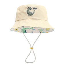 1pc Kids Boys/Girls Dinosaur Print Quick-Dry Breathable Sun Hat - 1PC - View 5
