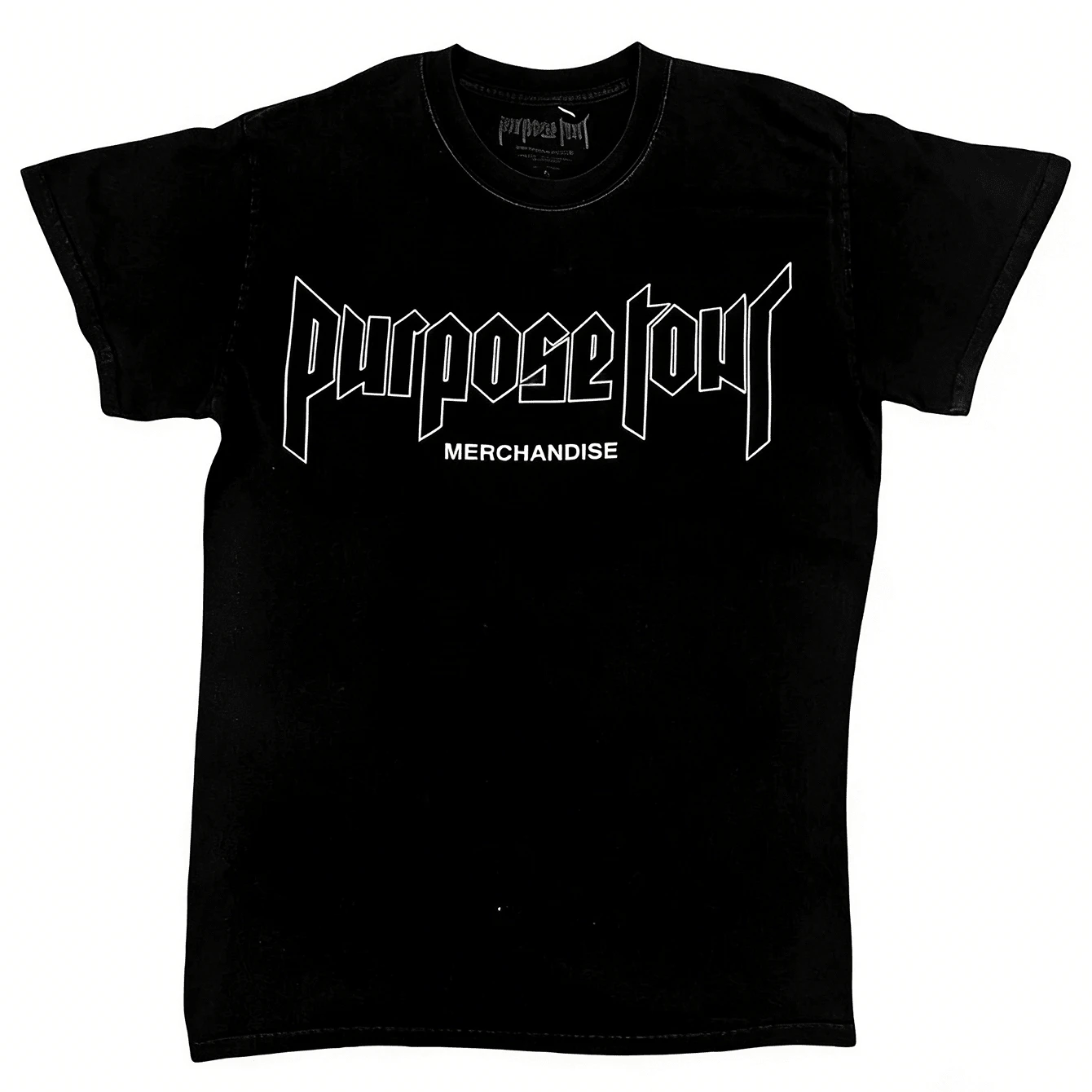 Justin Biebe T-Shirt Band Purpose Tour Music Graphic Black Unisex Tee - màu đen - Xem 1