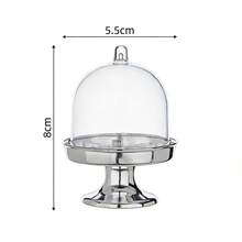 1/12 hộp kẹo tròn bằng nhựa trong suốt, hộp quà cưới tự làm, khay kẹo tiệc, hộp đựng bánh ngọt và đồ ăn nhẹ, trang trí bàn tiệc cưới. - Bạc - Xem 17
