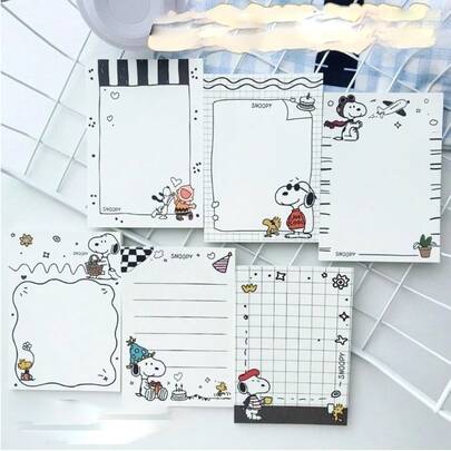 1本随机A7笔记本，精美卡通印花口袋日记本，便携式记事本，适合旅行和学习，可爱礼物（款式随机发货）