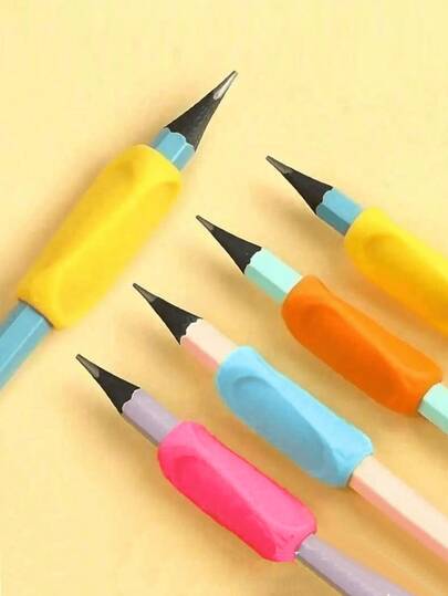 Bộ 4/8 kẹp bút chì công thái học - Dụng cụ chỉnh tư thế viết nhiều màu sắc, thiết kế mềm mại giúp cải thiện tư thế và sự thoải mái, kẹp bút chì tuyệt vời cho việc viết, vẽ, văn phòng phẩm và đồ dùng học tập, giảm mỏi ngón tay, nhiều màu sắc cho mùa tựu trường.