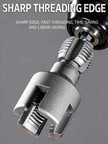 40Cr合金PPR管螺纹加工机，1/2英寸、3/4英寸、1英寸PPR水管内外螺纹攻丝工具，攻丝速度快，操作简便快捷，是水管维修的得力助手。 - 工具+生料帶 - 查看 2