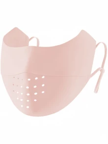 Women's Summer Sun Protection Invisible Mask, Breathable Ice Silk Half Face Cover, Sunshade & Anti-UV, 3D Slim & Thin Design - Hot Pink - View 6