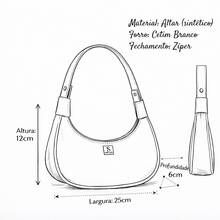 Women's Half Moon Tote Shoulder Bag Small Sophisticated - màu đen - Xem 7