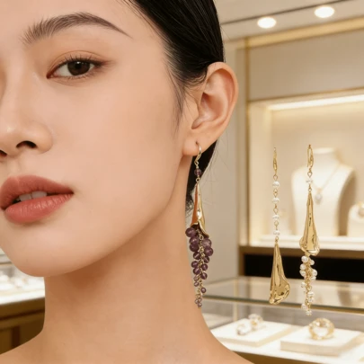 优雅复古流苏耳环 | 浪漫个性化珠宝 - 奢华百搭配饰，适合特殊场合