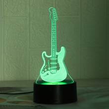 1pc Multi-Color 3D Night Light, 7-Color Game Controller Series Night Light, USB Powered LED Desk Lamp, Suitable For Bedroom Bedside, Atmosphere Lamp, Creative Gift Night Light - 彩色 - 查看 5