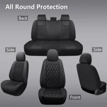 Car Seat Covers,Universal Fit For Most Cars,SUVs And Sedans,Waterproof PU Leather Cushions, 5 Seats / 2 Seats Protectors - Five Seats - View 8
