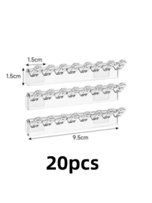 3件套8孔壁挂式首饰收纳架，带项链、手链和耳环挂钩 - 防缠绕展示架，首饰塔 - 彩色 - 查看 8