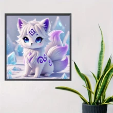 Bộ tranh đính đá hình cáo tím mới, 1 bức, tranh khảm đá pha lê tròn 5D tự làm, thích hợp làm quà tặng thủ công, trang trí phòng khách, phòng ngủ, lễ Eid Al-Adha, các dịp lễ lớn, Ngày của Cha, Ngày của Mẹ, mùa cưới, Ngày Quốc tế Lao động, Lễ Phục Sinh, Giáng Sinh, Ngày Valentine, không khung. - Xem 9