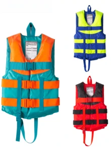 1pc Adjustable Buckle Life Jacket, High Buoyancy, Suitable For Boating, Fishing, Rafting, Kayaking, Surfing, Sailing, And Pool Floats, Emergency Flood Prevention Equipment - Orange - View 10