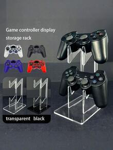 (Detachable) 1Set Universal 2-Layer Acrylic Game Controller Stand&Headphone Stand Game Accessories Storage Stand,Headset Game Accessory Bracket,Portable Clamp Design For Office Desk Organization Holder Ideal For Displaying Your Gaming Collection - Multicolor - View 11