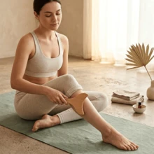 SilvaLex Wooden Massage Tools, Full Body Massager For Neck, Back, Waist, Legs & Face, Muscle Relaxation, Perfect Gift For Family & Festive Occasions - White - View 6