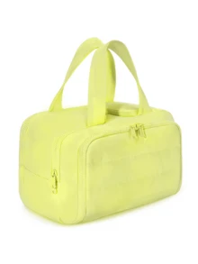 1 túi đựng mỹ phẩm nhiều lớp, túi xách tay cỡ lớn dành cho nữ, túi đựng đồ vệ sinh cá nhân nhẹ với khóa kéo đôi, phù hợp cho du lịch, công sở và gia đình, túi đựng đồ trang điểm, túi đựng đồ vệ sinh cá nhân khi đi du lịch. - Nhiều màu - Xem 12