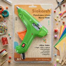 Pistola de silicón con Interruptor de corriente  Calentador de pegamento Multifuncionales Manualidades - Multicolor - Ver 23